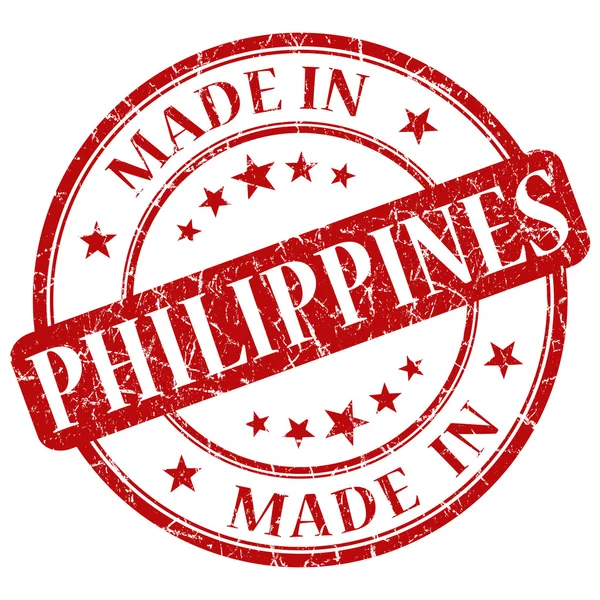 Hergestellt in philippinischen Briefmarken — Stockfoto
