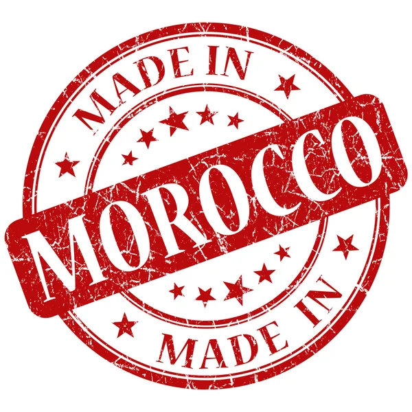 Fabricado en sello morocco — Foto de Stock