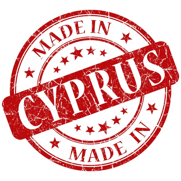 Fabriqué en timbre cyprus — Photo