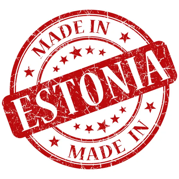 Hecho en estonia sello — Foto de Stock