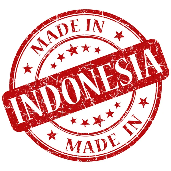Hecho en sello de indonesia — Foto de Stock