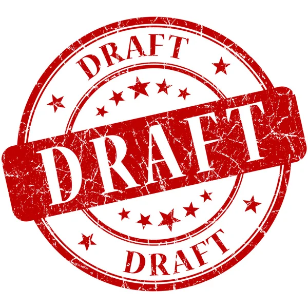 Draft stamp — Stock Photo, Image