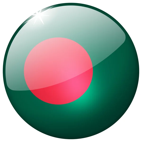 Bangladesh Round Glass Button — Stock Photo, Image