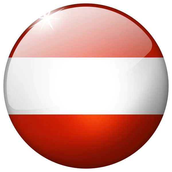 Oostenrijk ronde glazen knop — Stockfoto