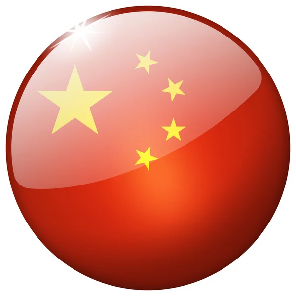 China ronde glazen knop — Stockfoto