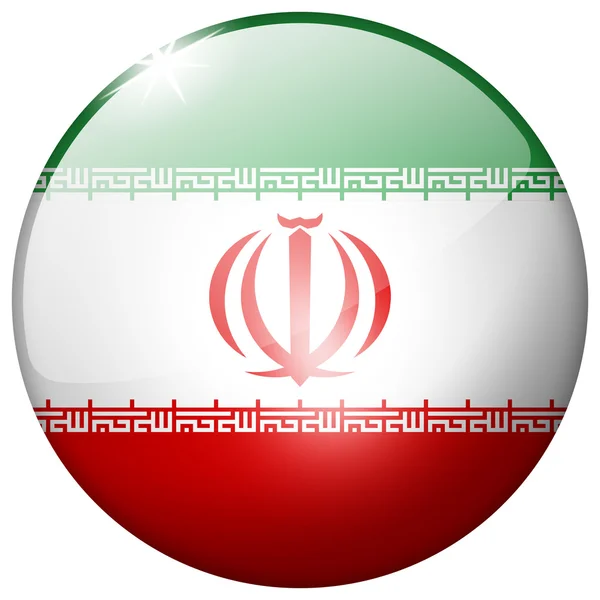 伊朗圆玻璃按钮 — 图库照片