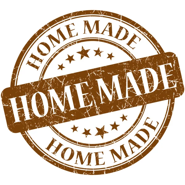 Home Made Brown stamp — Stock Photo, Image