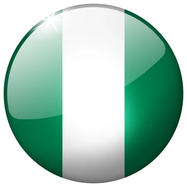 尼日利亚圆玻璃按钮 — 图库照片