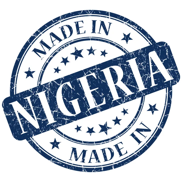 Hecho en sello de nigeria — Stockfoto