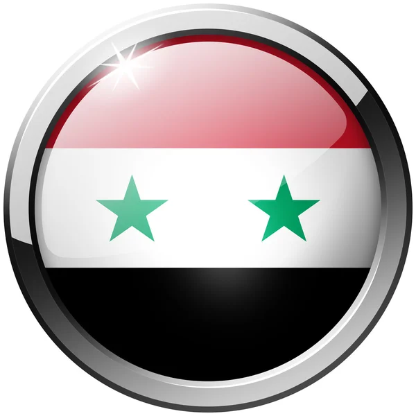 Pulsante di vetro rotondo in metallo Siria — Foto Stock