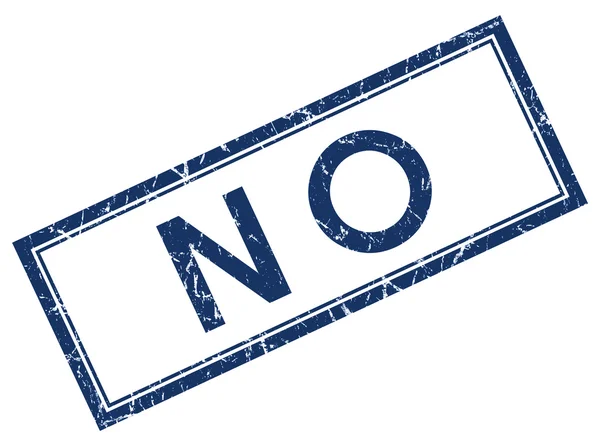 No blue square stamp — Stock Photo, Image