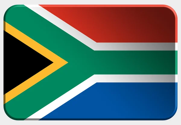 South Africa 3D button on white background — Stock Photo, Image