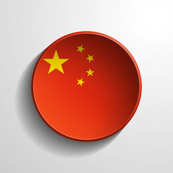 China 3D-ronde knop — Stockfoto