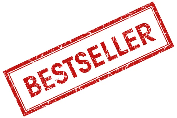 Bestseller kırmızı kare pul — Stok fotoğraf