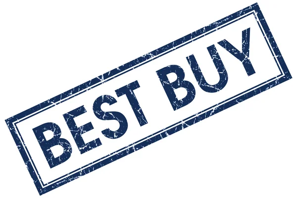 Best buy blue square stamp — Stock Photo, Image