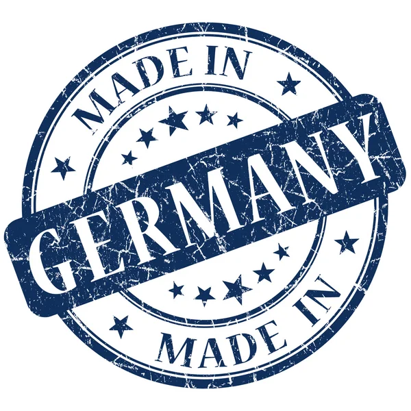 Made In Germany Timbro blu — Foto Stock