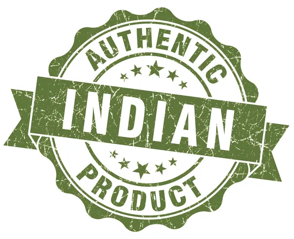 Produto indiano selo grunge verde — Fotografia de Stock
