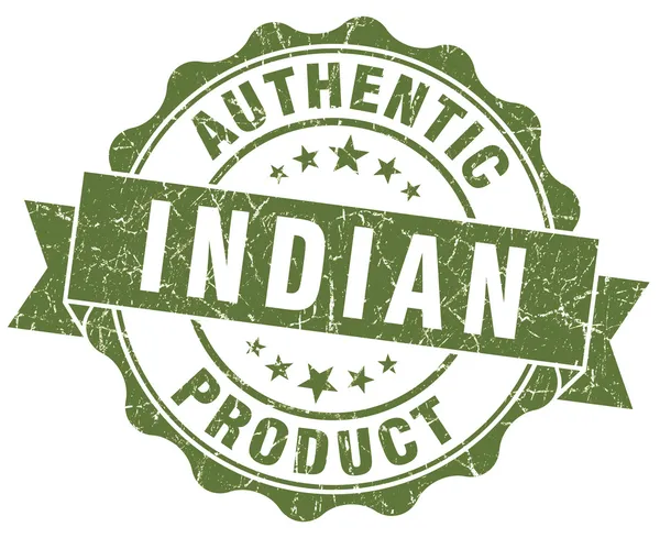 Produit indien timbre grunge vert — Photo