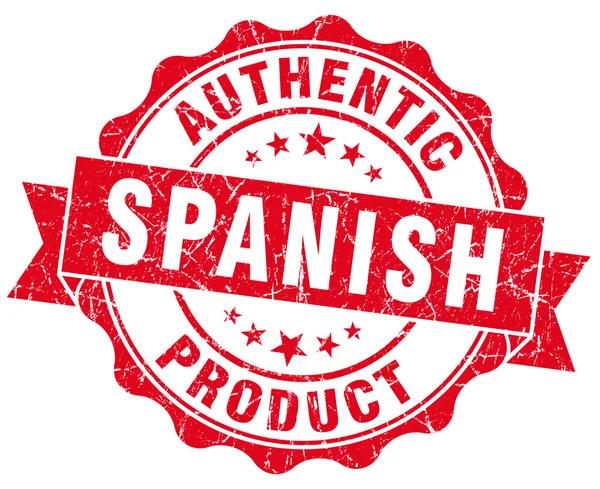 Sello grunge rojo producto español —  Fotos de Stock