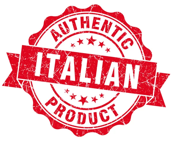 Włoski produkt czerwony ilustracja pieczęć — Zdjęcie stockowe