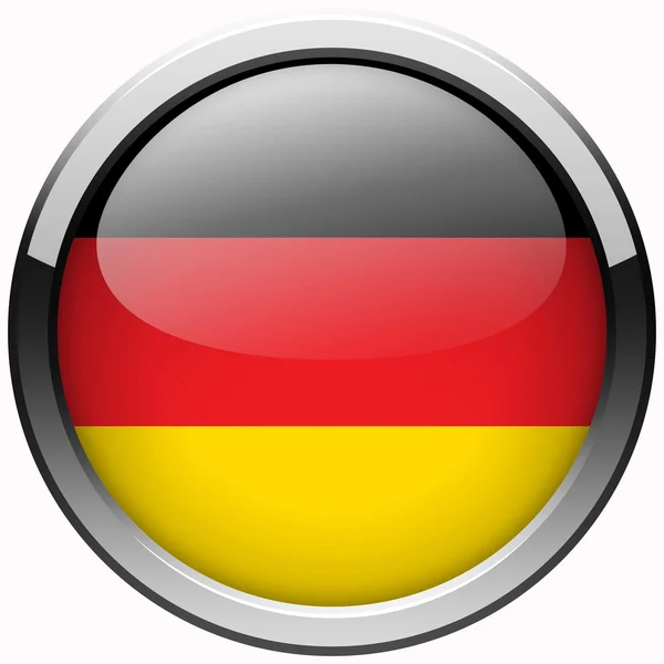 Deutschland Flagge Gel Metall Knopf — Stockfoto