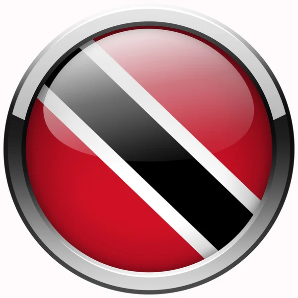 Σημαία του Τρινιντάντ και Τομπάγκο gel κουμπί μέταλλο — Φωτογραφία Αρχείου