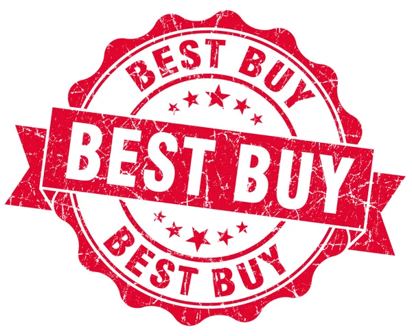 Best buy red grunge stamp — Stock Photo, Image