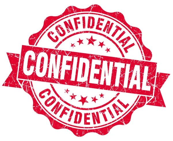 Confidential red grunge stamp — Stock Photo, Image