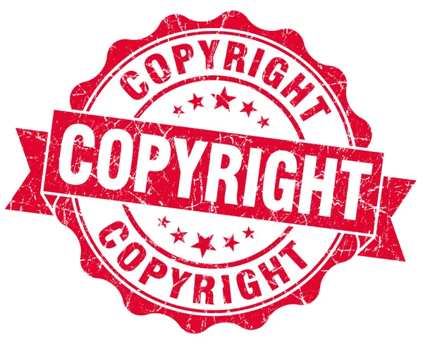 Copyright red grunge stamp — Stock Photo, Image