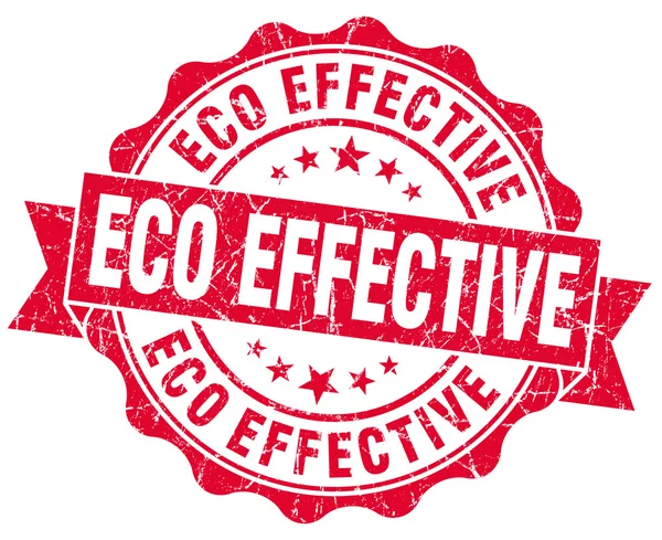 Eco effectieve rode grunge stempel — Stockfoto