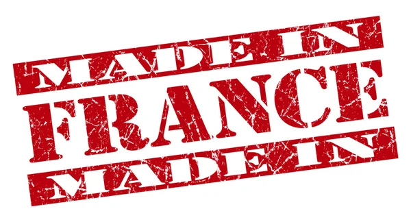Ve Francii grunge červené razítko — Stock fotografie