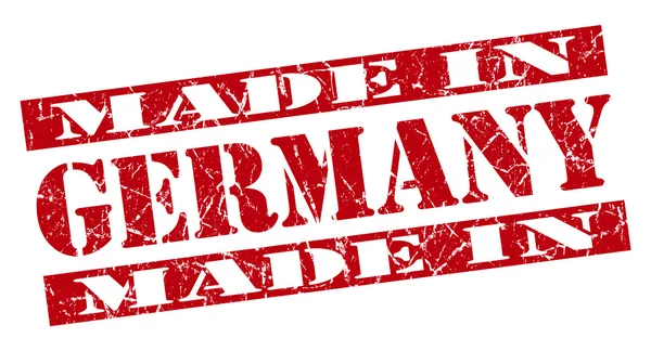 Made in Germany grunge red stamp — Stock Photo, Image