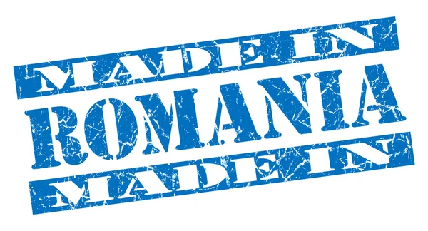 Made in Romania grunge blue stamp — Stock Photo, Image