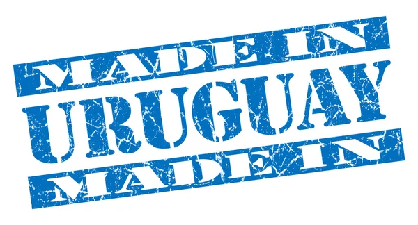 Hecho en Uruguay grunge blue stamp —  Fotos de Stock