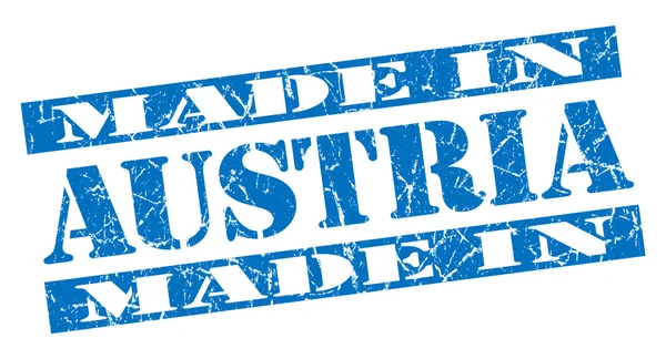 Made in Austria grunge blue stamp — Stock Photo, Image