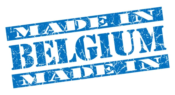 Made in Belgium grunge blue stamp — Stock Photo, Image