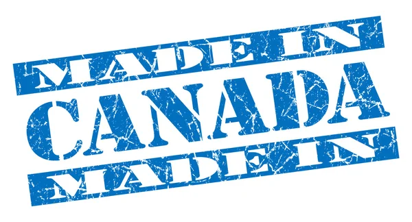 Made in Canada grunge blue stamp — Stock Photo, Image