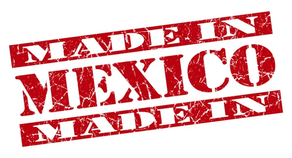 Hecho en México grunge sello rojo — Foto de Stock