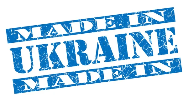 Made in Ukraine grunge blue stamp — Stock Photo, Image