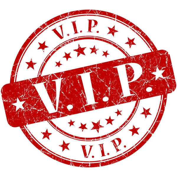 VIP-grunge ronde rode stempel — Stockfoto