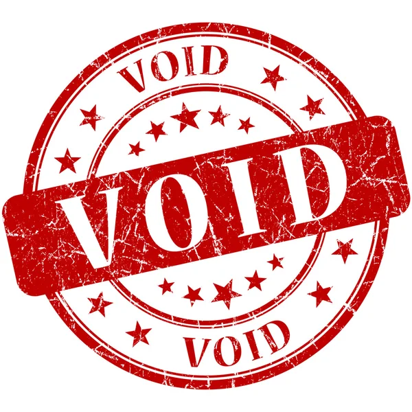 Void グランジ ラウンド赤いスタンプ — ストック写真