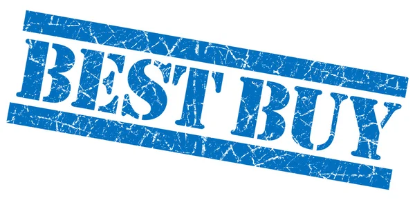Best buy grunge blue stamp — Stock Photo, Image