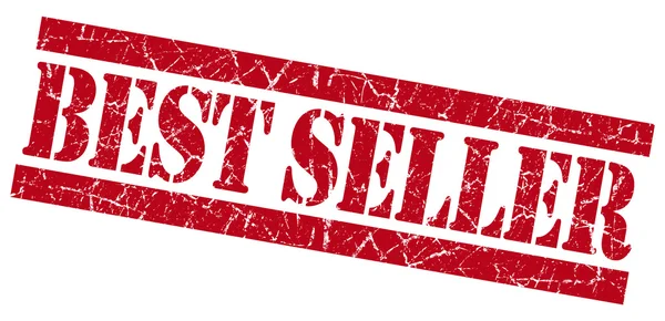 Best seller grunge selo vermelho — Fotografia de Stock