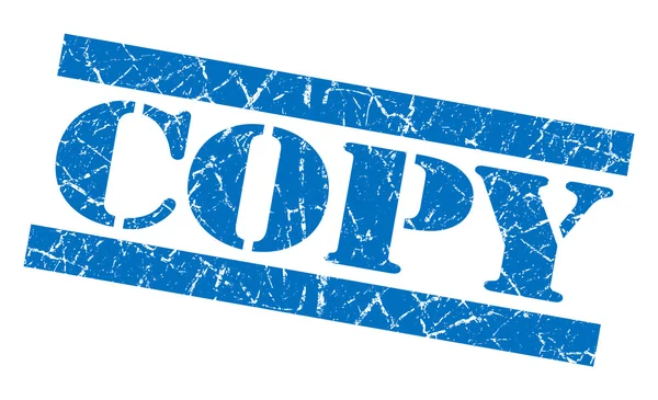 Copy blue grunge stamp — Stock Photo, Image