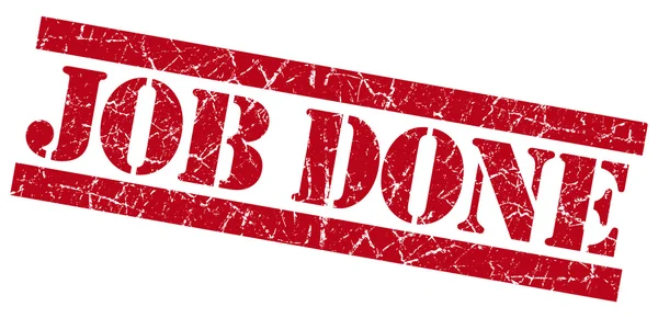 Job done grunge red stamp — Stock Photo, Image