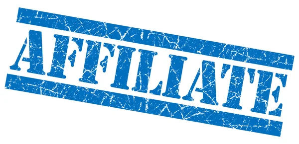 Affiliate grunge blue stamp — Stock Photo, Image