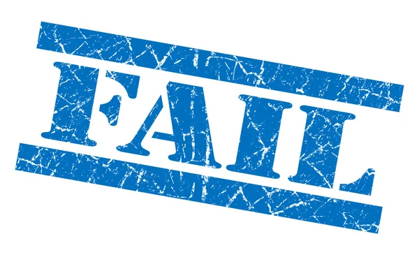 Fail Grunge Blue Stempel — Stockfoto