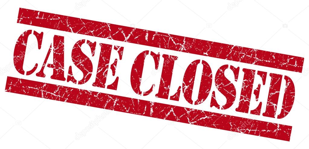 Case closed grunge red stamp — Stock Photo © Aquir014b #35193467