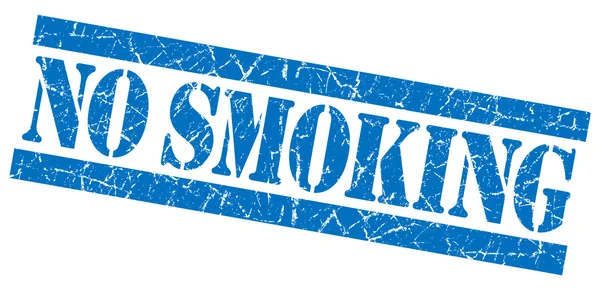 Non fumare grunge timbro blu — Foto Stock