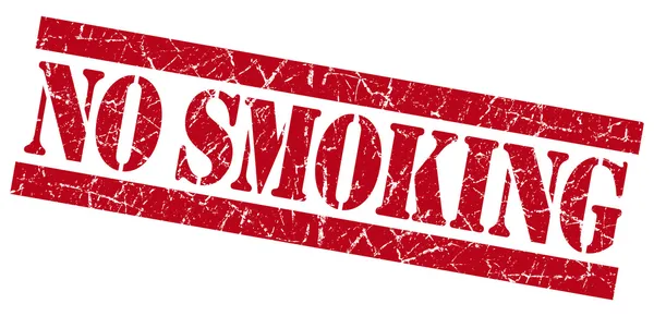 Κανένα γραμματόσημο grunge κόκκινο κάπνισμα — ストック写真